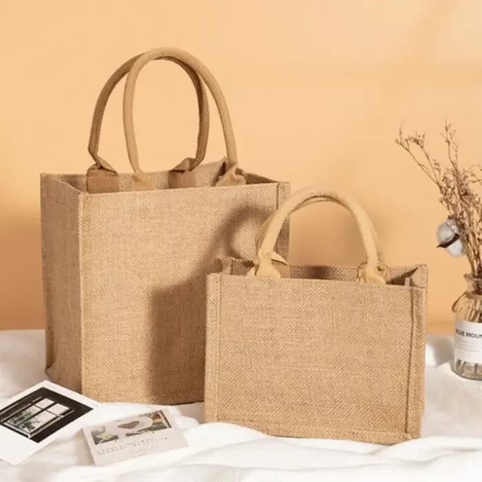 Sac fourre-tout en lin vintage pour femmes