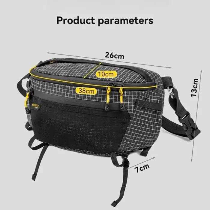 Hikeman 2.0 Sac de taille Dyneema imperméable UrltraLight multi-poches pour le cyclisme