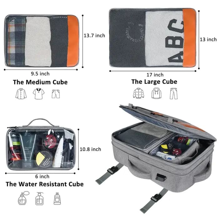 Grande valise extensible de voyage