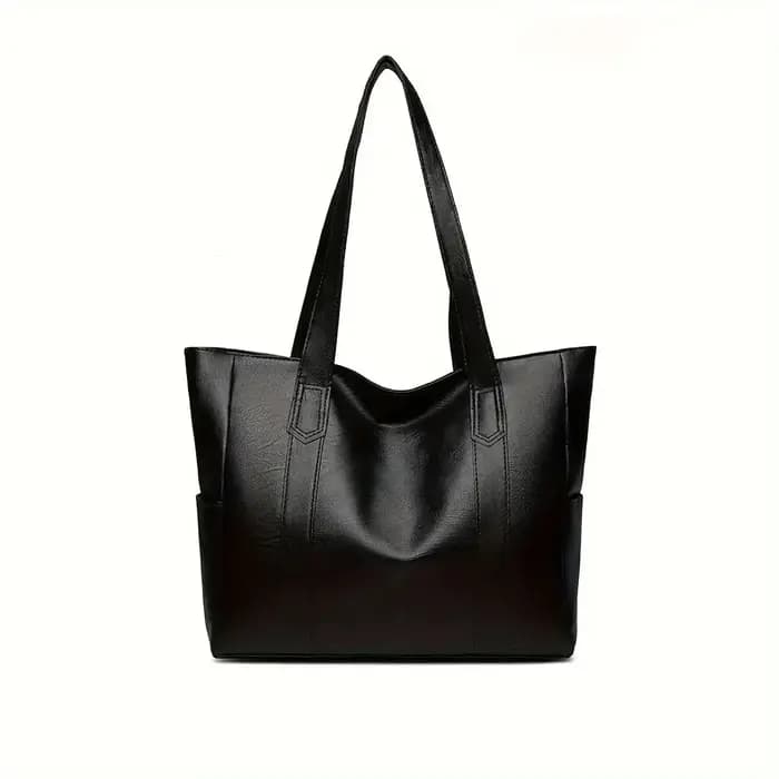 Sac à main vintage grande capacité pour femme, sac à bandoulière uni vintage, sac à main décontracté