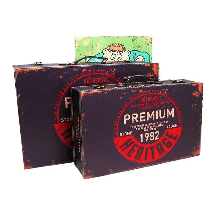 Valise à bagages en PU de Style Vintage