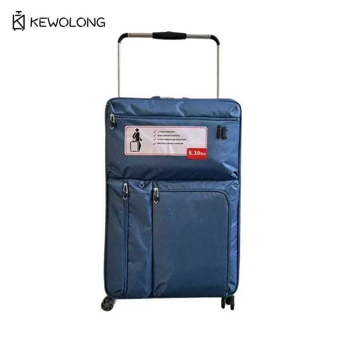 Bagage à carreaux extra large robuste – Valise étanche approuvée par la compagnie aérienne avec double roulettes et serrure TSA