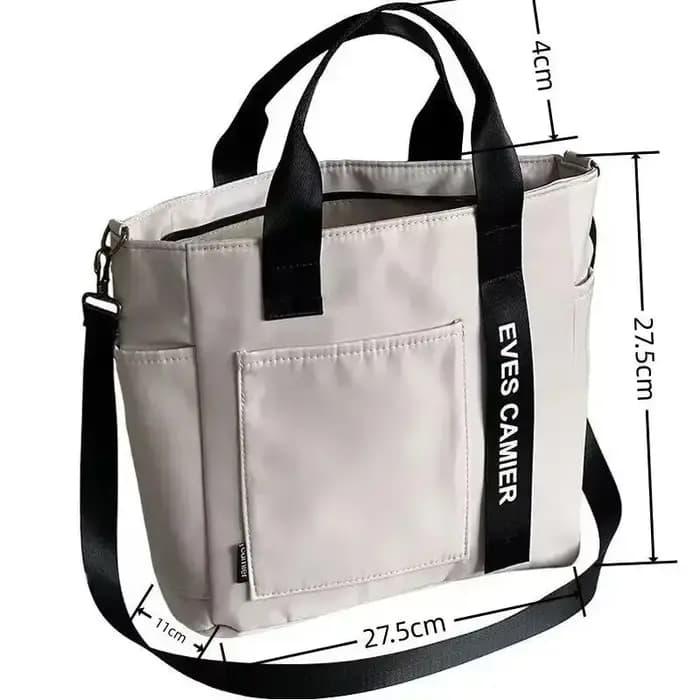 Nouveau Casual Fourre Tout Grande Capacité Sac À Bandoulière En Nylon Étanche Toile Sac À Main Simple Mode Messenger Sacs Pour Écolière