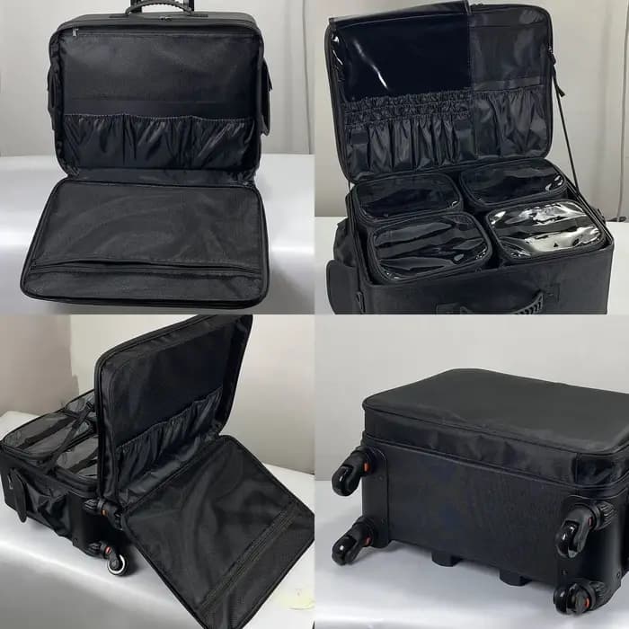 Valise de Maquillage Professionnelle Designer avec Poignée Extensible