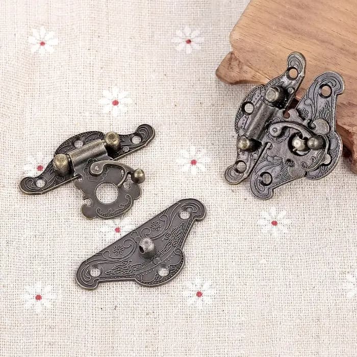 Kit de 9 pièces de quincaillerie vintage en bronze antique pour valises