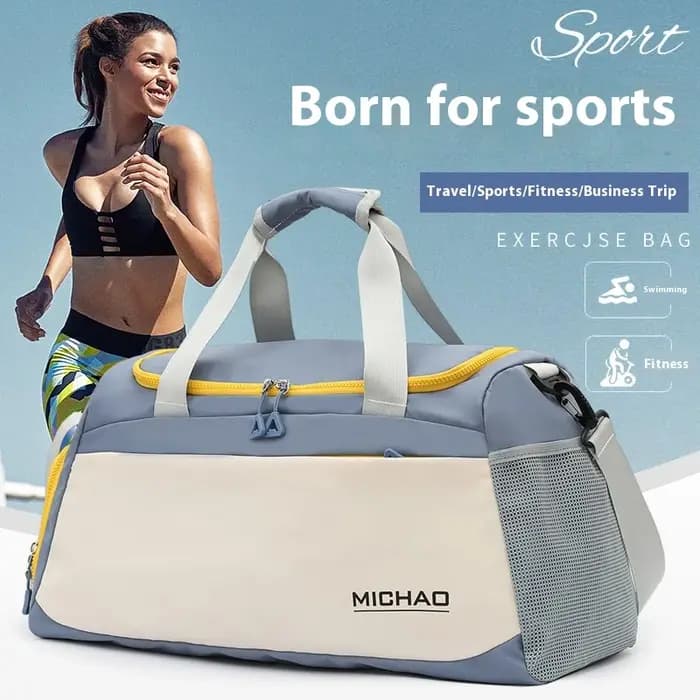 Grand sac de sport pour hommes et femmes avec compartiment humide/sec - Sac