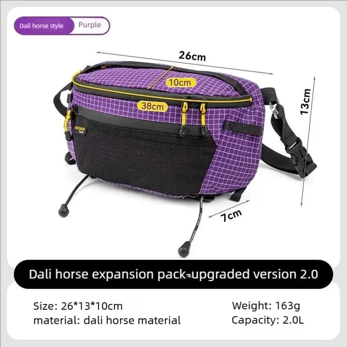 HIKEMAN sac de poitrine en plein air UHMWPE cyclisme sport sac à bandoulière randonnée voyage sac suspendu pour sac à dos Expansion améliorée V2.0