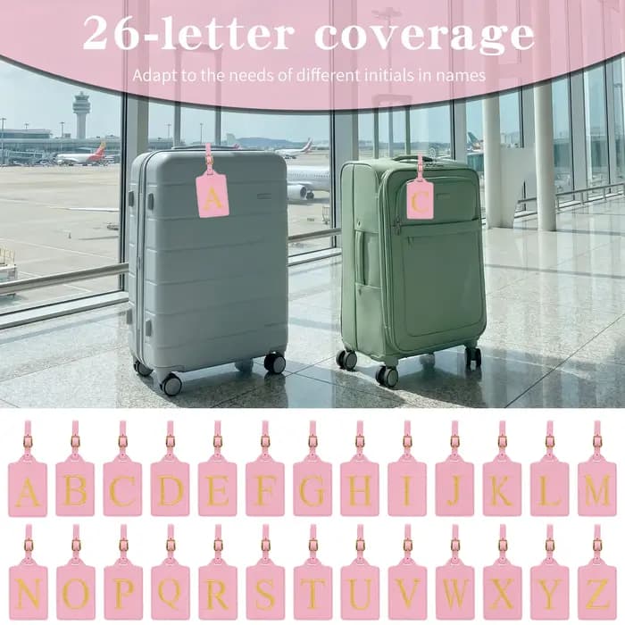 Étiquettes à bagages MIYIN 26 lettres pour valises