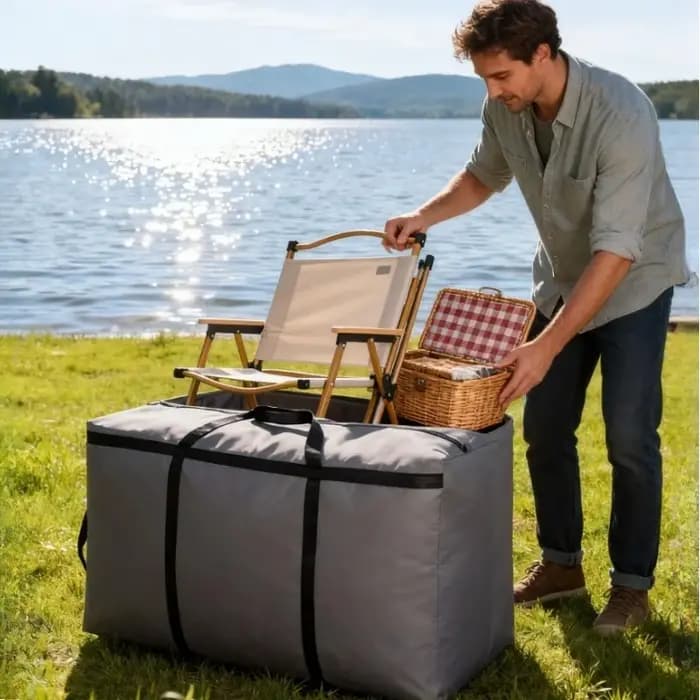 Lot de 2 sacs de déménagement robustes avec poignées et fermetures éclair - Extra grands