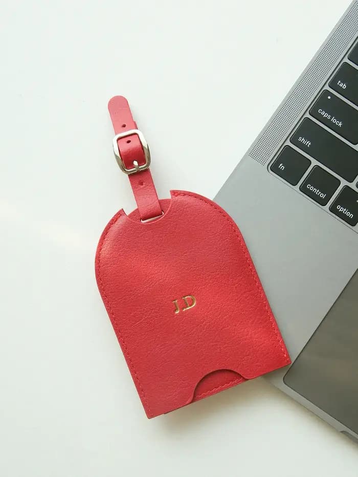 Étiquette de bagage personnalisée avec nom
