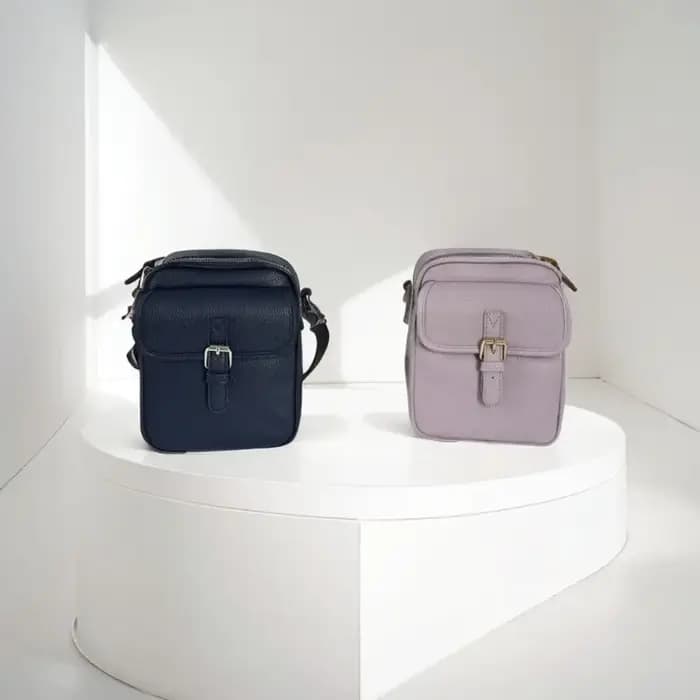 Sac messager en cuir pour femme avec bandoulière réglable et amovible