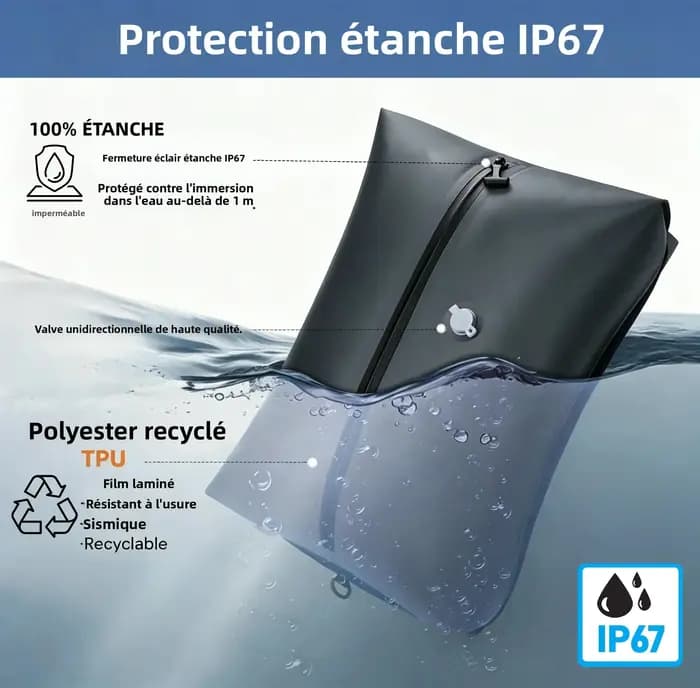 Sacs de compression sous vide en TPU durables et tissu résistant aux déchirures