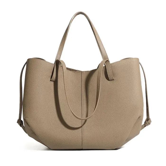 Sac fourre-tout pour femme, sac décontracté simple et polyvalent, sac à main en cuir de vachette pre