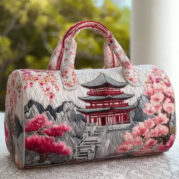 Sac de voyage matelassé 3D de style japonais