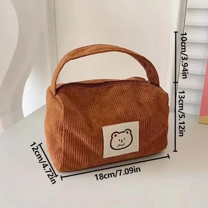 Sacs à cosmétiques en peluche pour femmes