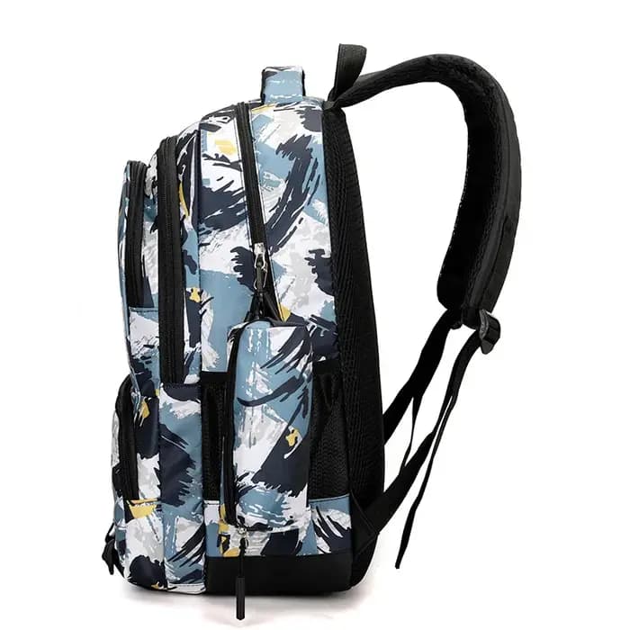 Sac à dos décontracté imprimé floral pour hommes et femmes