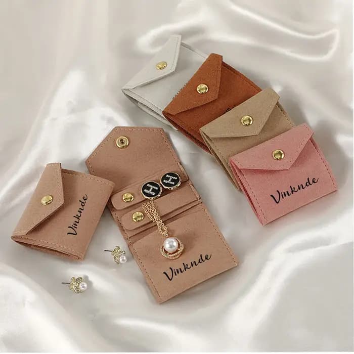 Sacs de rangement personnalisés en microfibre pour bijoux