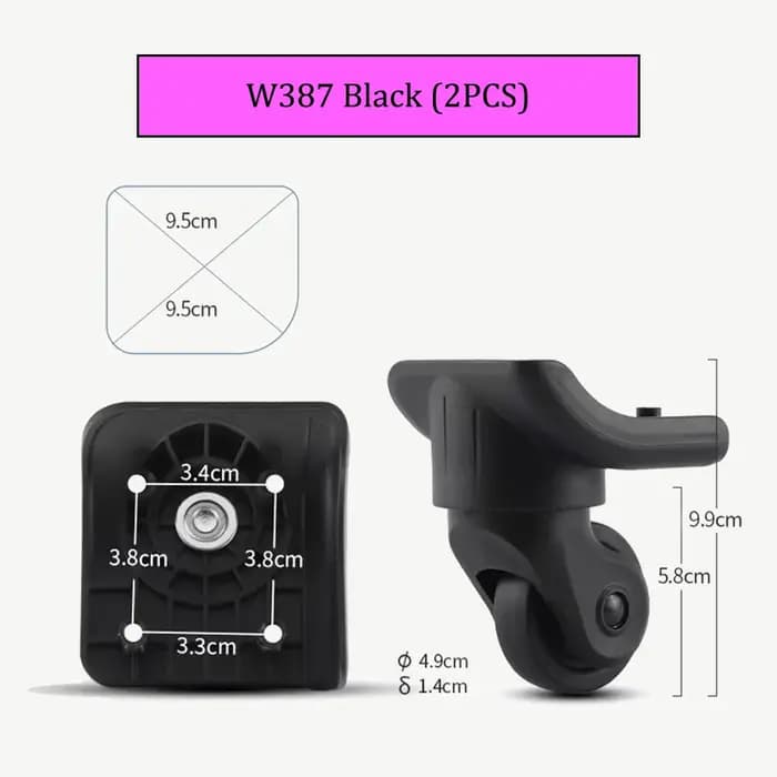 Convient pour DELSEY remplacement roue boîtier de chariot accessoires
