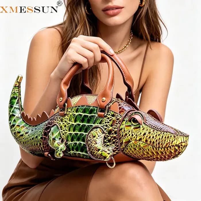 Nouveau sac à main tendance en forme de crocodile pour femmes