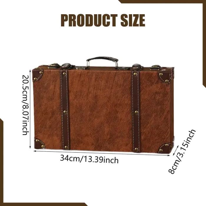 Valise vintage, coffre de rangement, boîte de rangement décorative pour la maison
