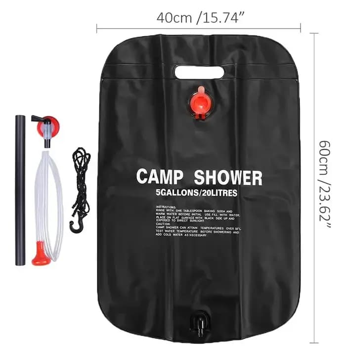 Sacs de douche solaires pliables 20/40L pour extérieur