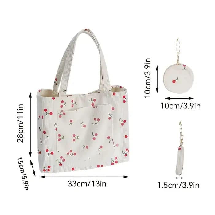 2 sacs fourre-tout (sac fourre-tout + petit sac rond) pour femmes