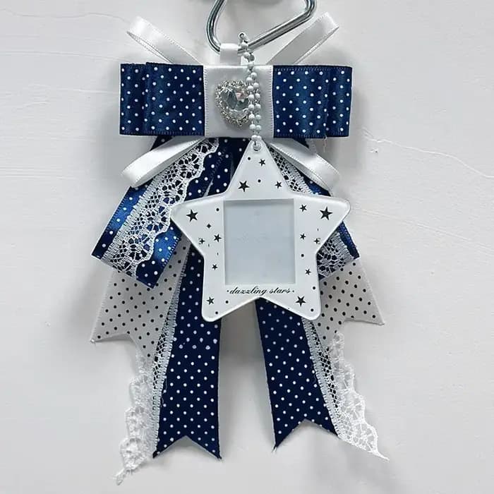 Accessoires à nœuds à pois pour la décoration de sacs bandoulière Itabag (thème Star Chasing & Anime)