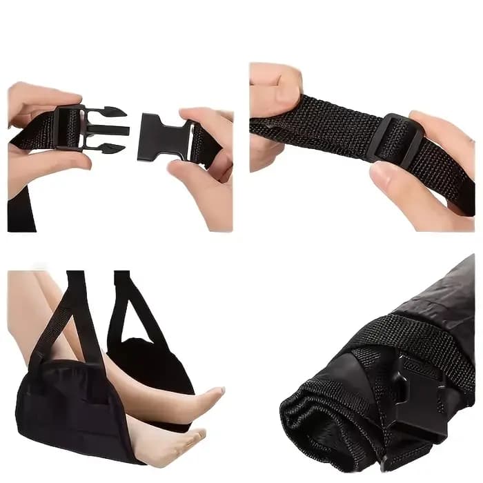 1 accessoire de voyage : repose-pieds portable et simple pour avion