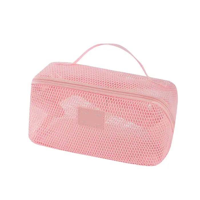 Sac organisateur de maquillage-Kit de toilette de voyage avec étui à cosmétiques zippé pour le rangement de vanité et utilisation Portable