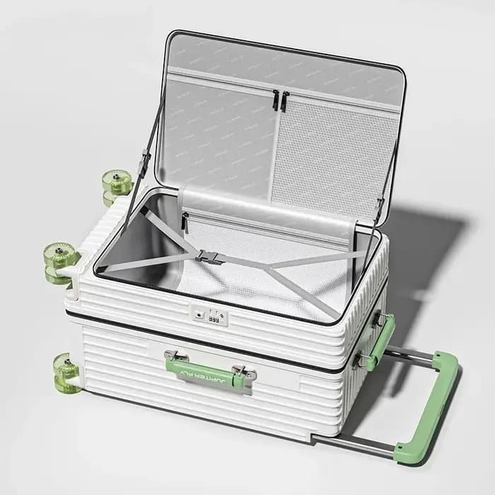 20 24 28 pouces ouverture latérale bagage extensible roulant valise à roulettes sur roulettes