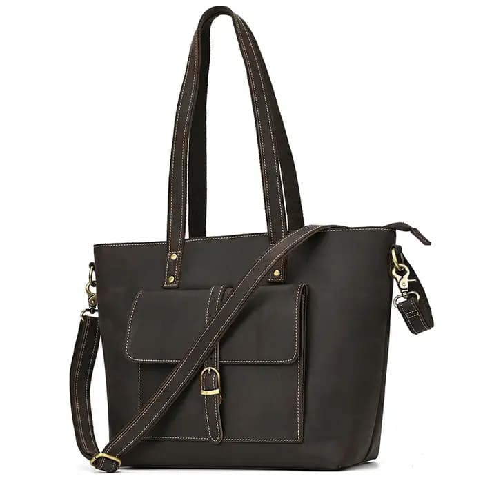 Luufan-Fourre-tout en cuir véritable pour femme, grande capacité, sac à main professionnel 03, sac P