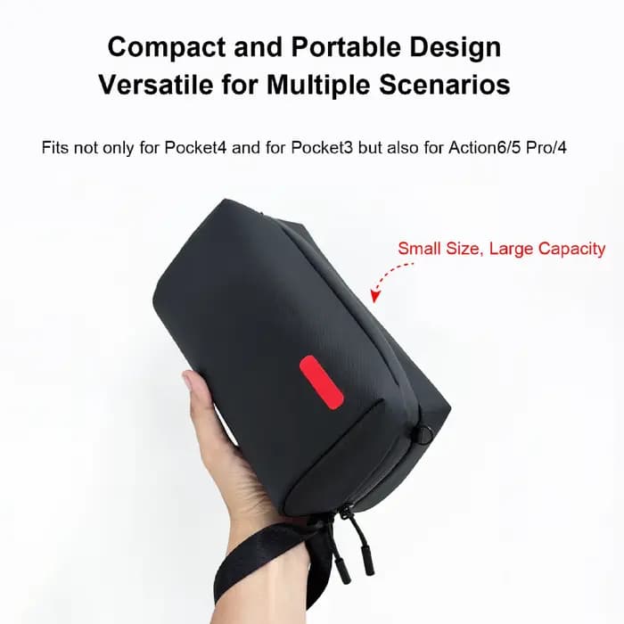 Sac de voyage pour DJI Pocket 4/3, étanche, résistant aux chocs, sac de rangement de grande capacité, compatible avec Action 6 5 Pro 4