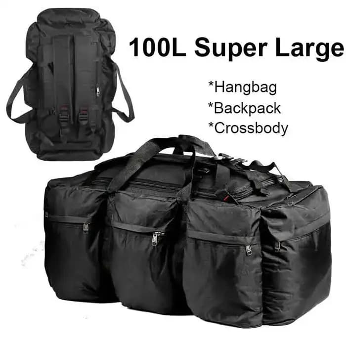 100L bagages tactiques polochon Camping sac voyage sac à dos pour hommes en plein air épaule grand randonnée touristique stockage sac à dos