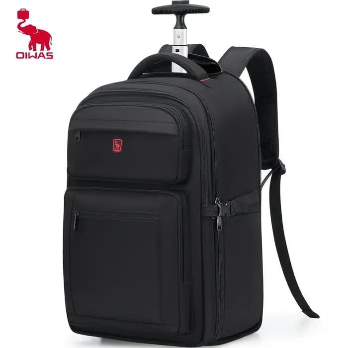 Sac à dos hybride OIWAS Executive - Bagage à roulettes transformable avec poignée télescopique, conc