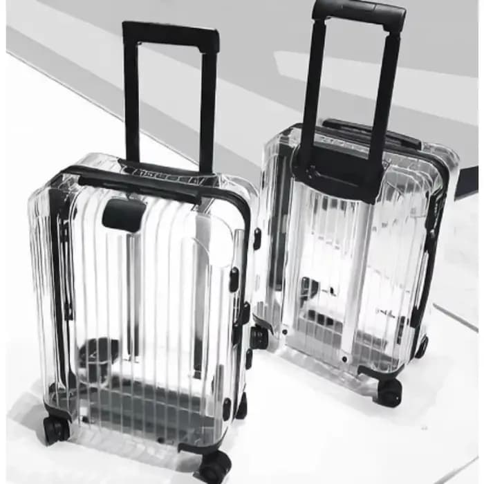 Valise transparente Internet célébrité bagages ultra-léger 20/24 pouces sacs de voyage mâle mode tendance mot de passe chariot femme 캐