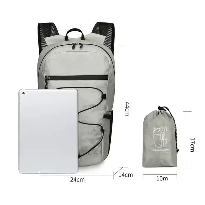 Sac à dos pliable léger et imperméable de 20 L pour femmes et hommes