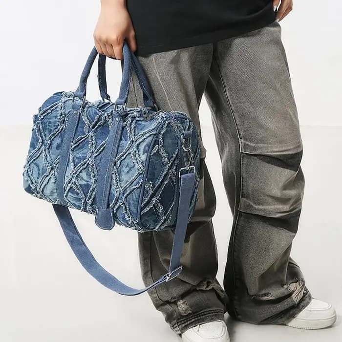 Nouveau style 2025 : Sac à main en jean rétro personnalisé