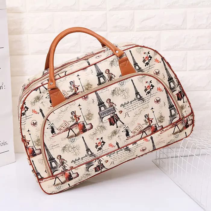 Sac polochon de voyage en cuir PU pour femmes et hommes