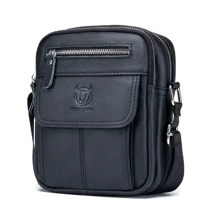 Bullcaptain-Sac en cuir de vachette pour homme