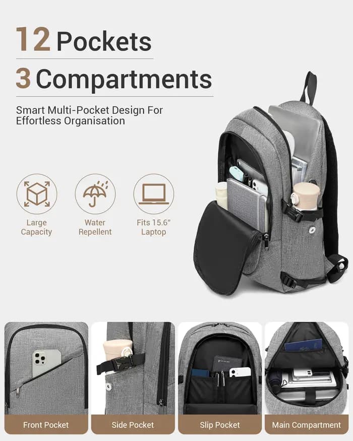 Sac à dos pour ordinateur portable KONO 15