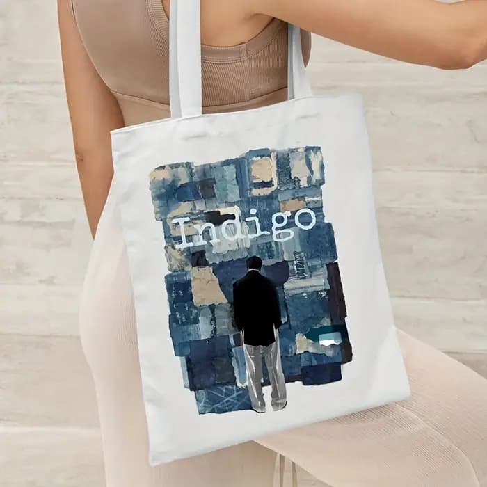 RM Indigo Album sac à main Kpop CanvasTote sac de haute qualité réutilisable Shopping tissu sac grand supermarché Shpper femme sac à bandoulière