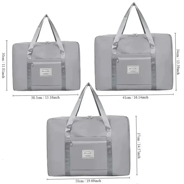 Sac de rangement de grande capacité avec fermeture éclair