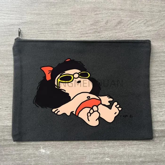 Sac à main Mafalda, sac de maquillage, sac de rangement pour cosmétiques, sac en toile écologique po