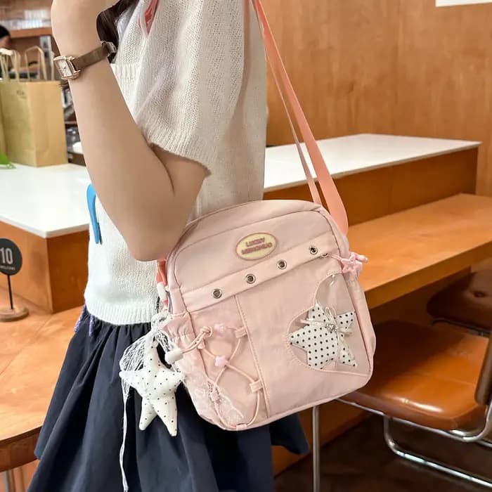 Sac bandoulière tendance pour femme 2026 – Nouveau sac à l'épaule en nylon multi-poches