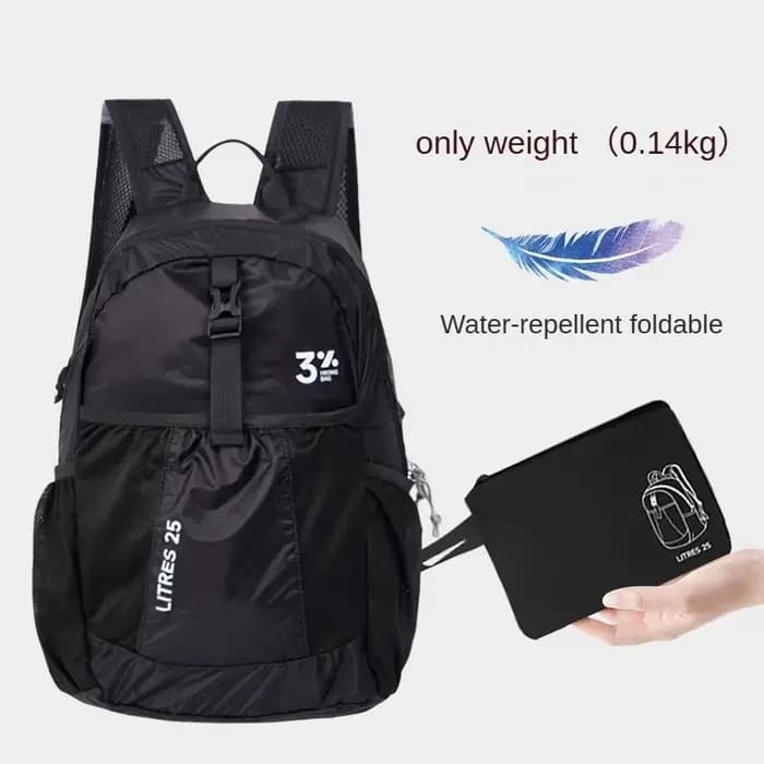 Sac à dos de voyage en plein air sac à dos de sport pour hommes Ultra-léger Portable voyage peau ran