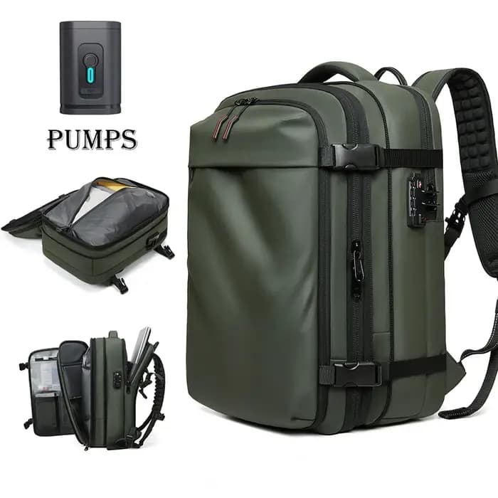 Sac à dos de voyage à compression sous vide pour hommes