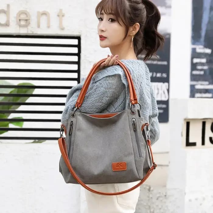 Sac à bandoulière en toile de luxe pour femme