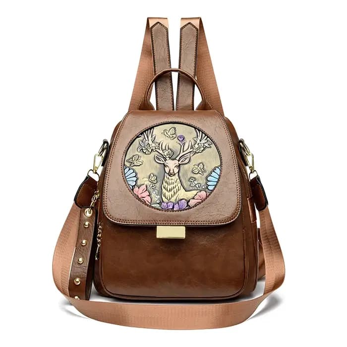 Femmes de luxe en cuir véritable sac à dos décontracté dames sac à bandoulière mode grande capacité voyage femme qualité peau de vache sac à dos
