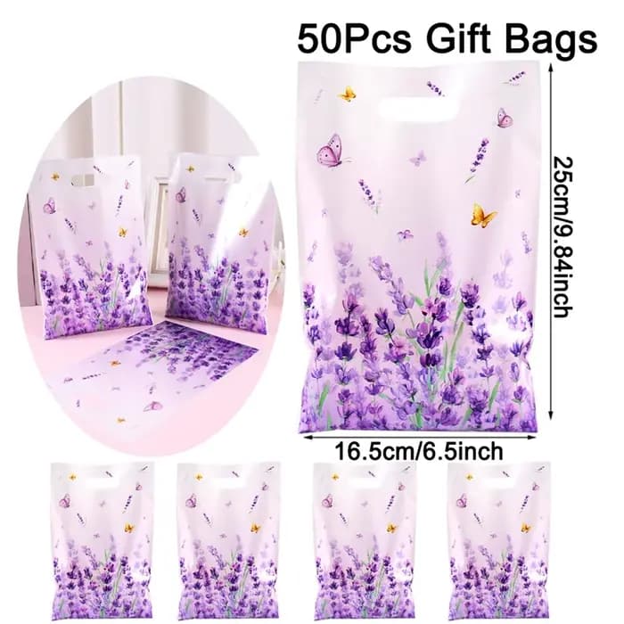 Sacs cadeaux lavande, 10/20/50 pièces