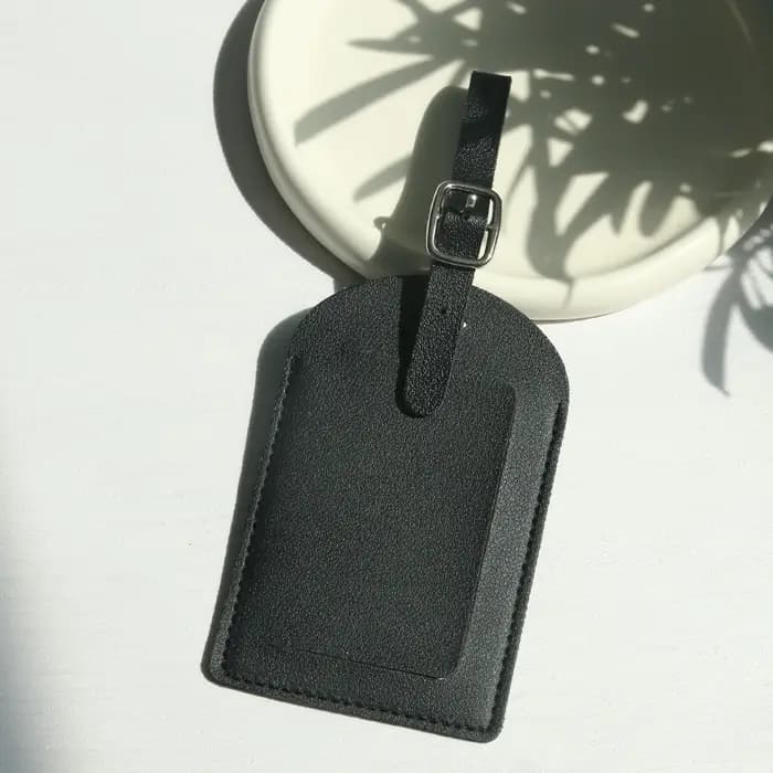 Étiquettes de bagage en similicuir pour hommes et femmes, étiquettes de valise, étiquettes de sac fo
